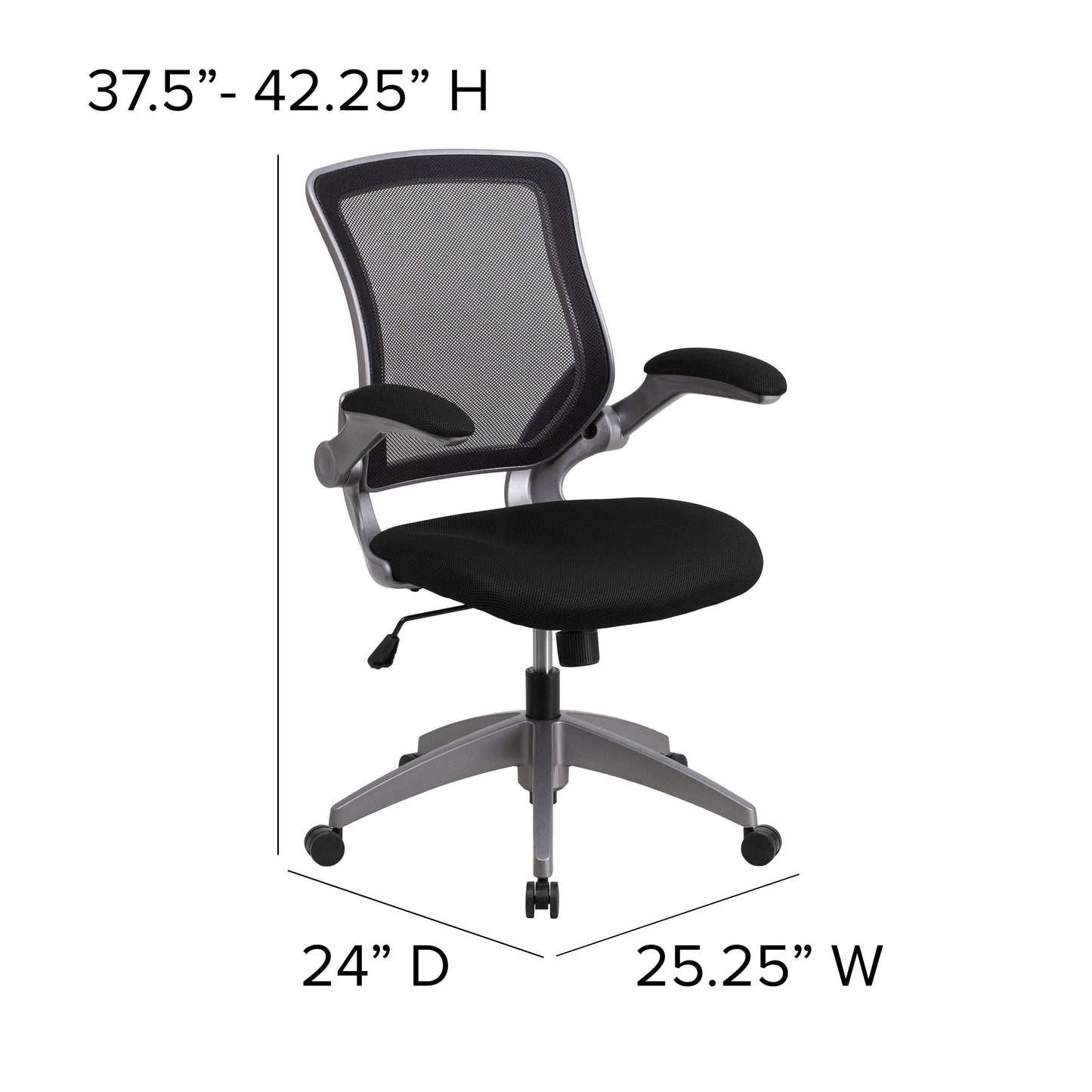 Black Mid-Back Task Chair BL-ZP-8805-BK-GG