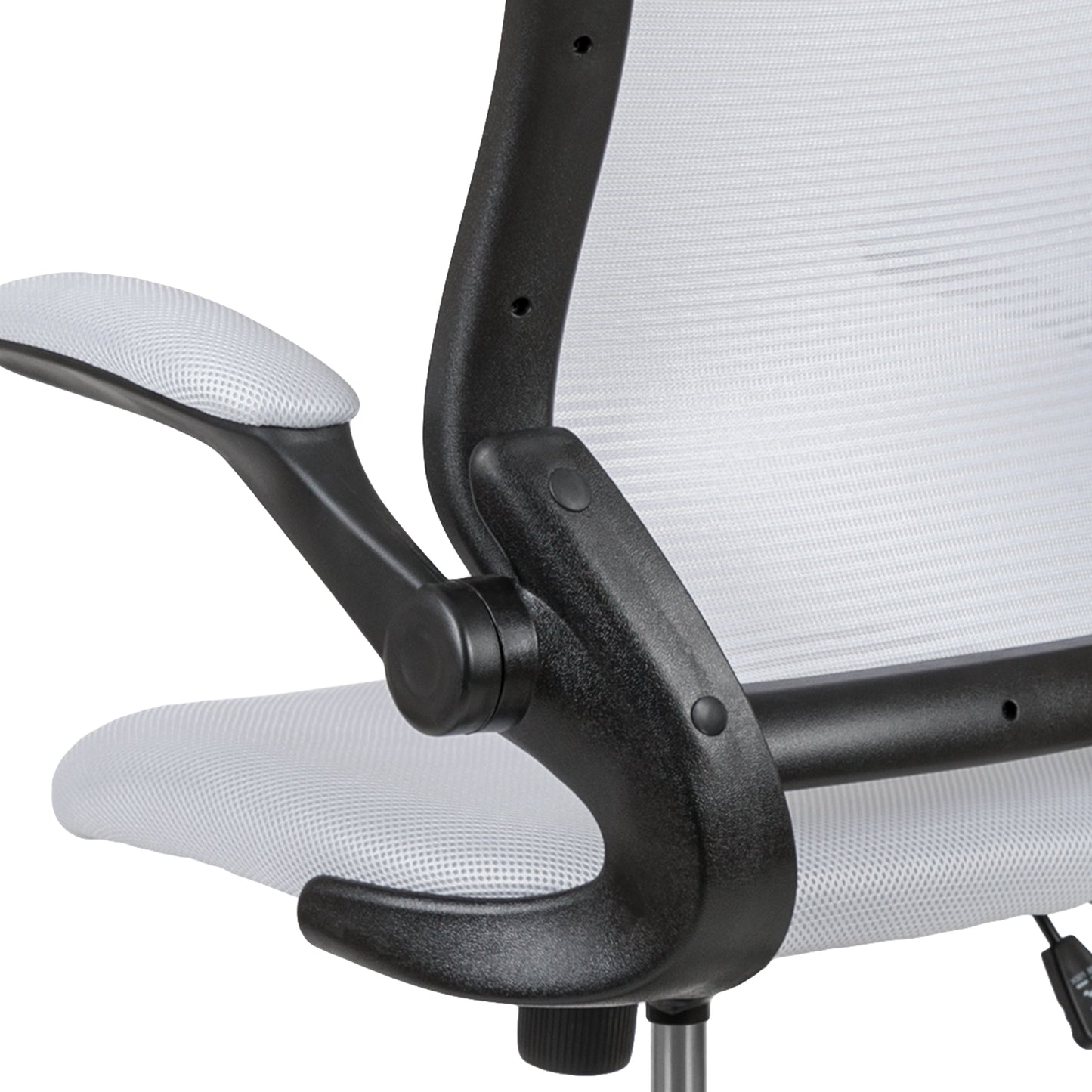 White Mesh Drafting Chair BL-ZP-8805D-WH-GG