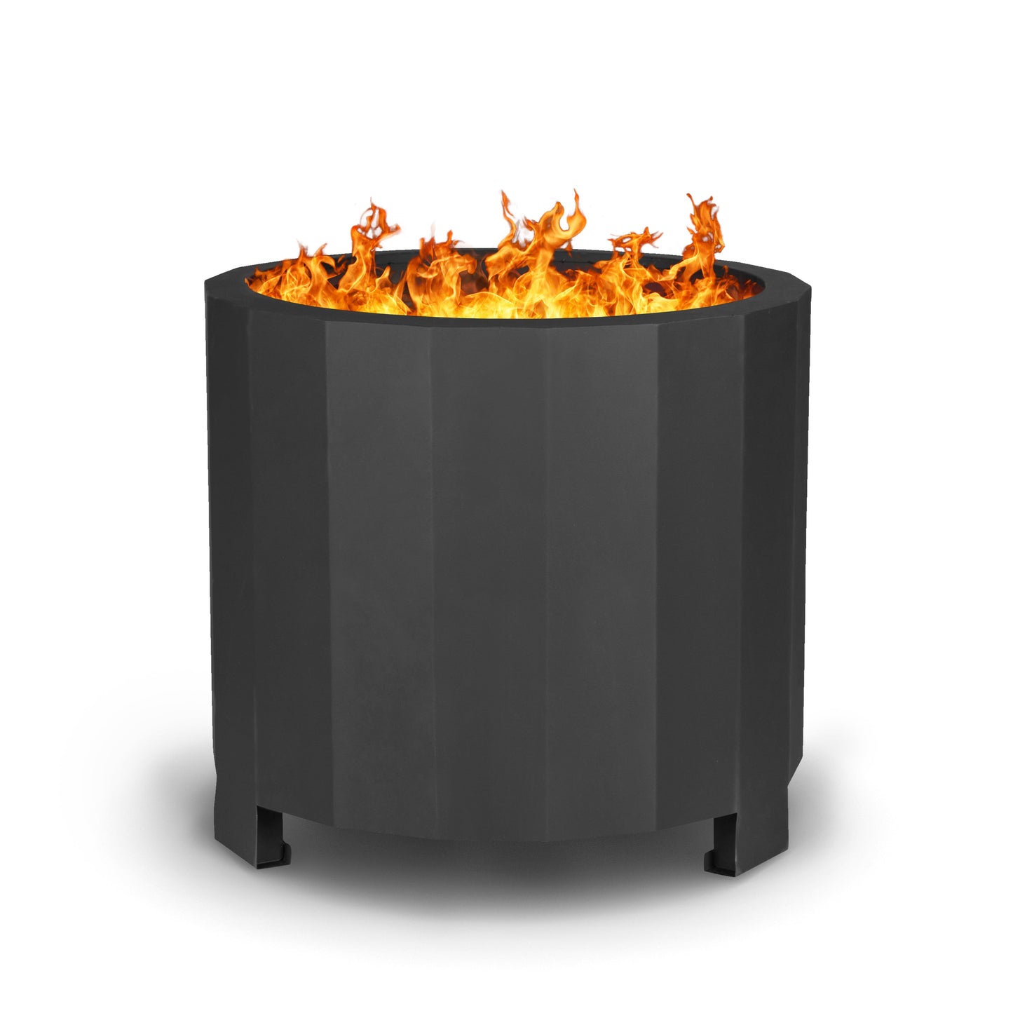 19.5 Black Smokeless Fire Pit BLN-HY-B-2201FP-02PC-19-5-BK-GG