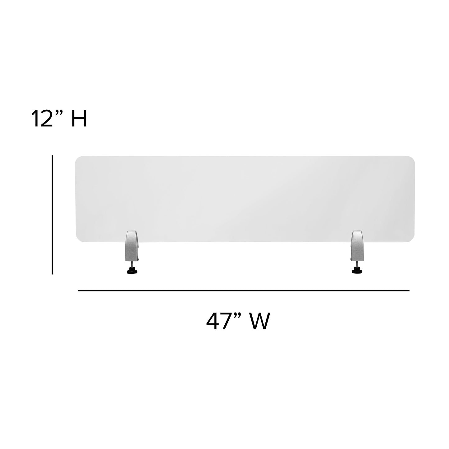 Clear Acrylic Desk Partition BR-DDIA-30119-GG