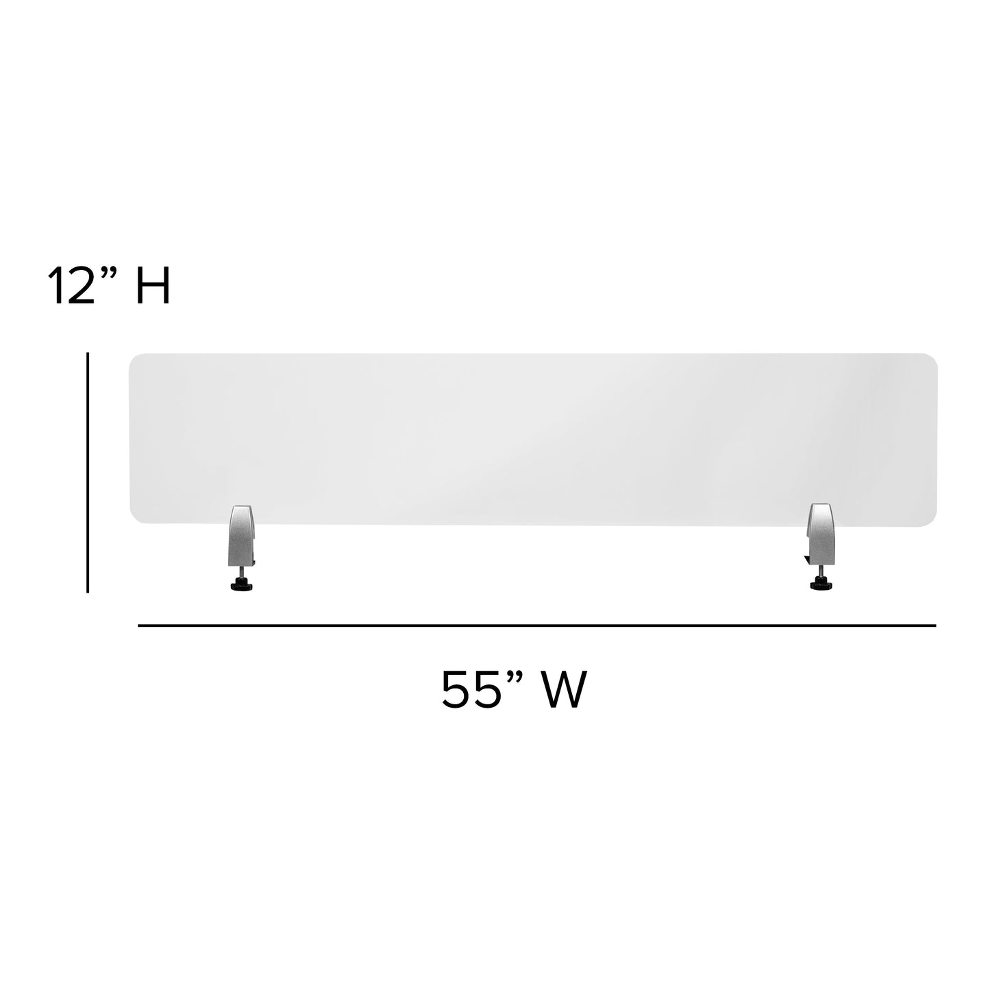 Clear Acrylic Desk Partition BR-DDIA-30139-GG