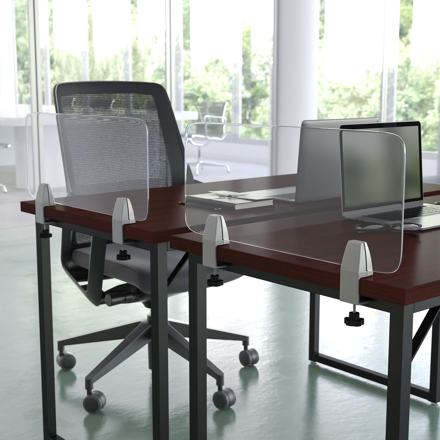 Clear Acrylic Desk Partition BR-DDIA-3058-GG