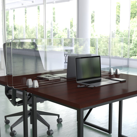 Clear Acrylic Desk Partition BR-DDIA-45152-GG