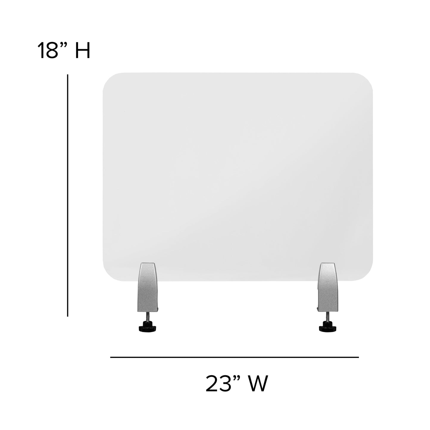 Clear Acrylic Desk Partition BR-DDIA-4558-GG