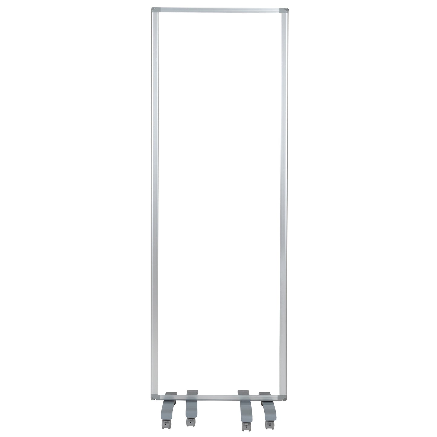 24"L Clear Mobile Partition BR-PTT001-3-AC-60183-GG