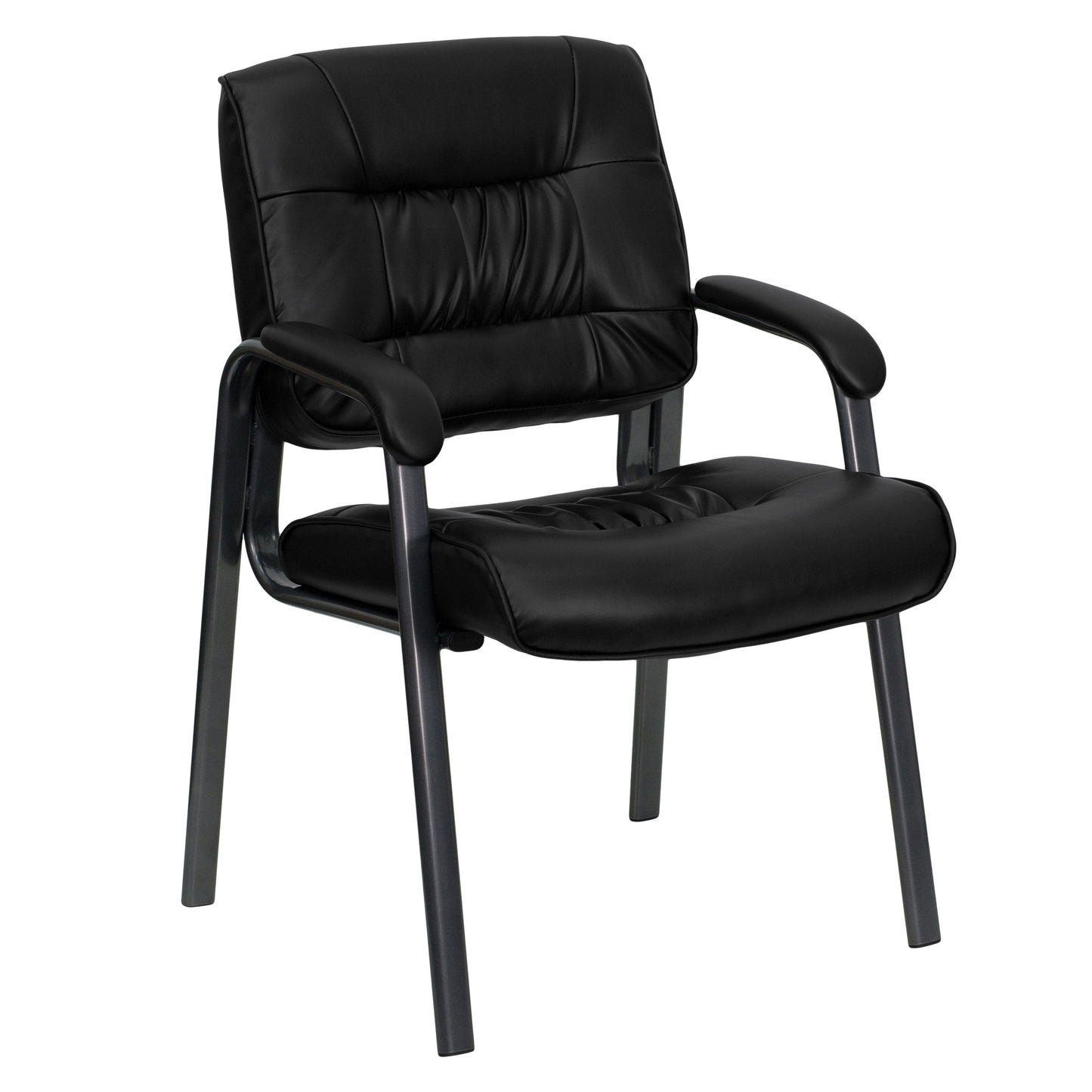 Black LeatherSoft Side Chair BT-1404-BKGY-GG