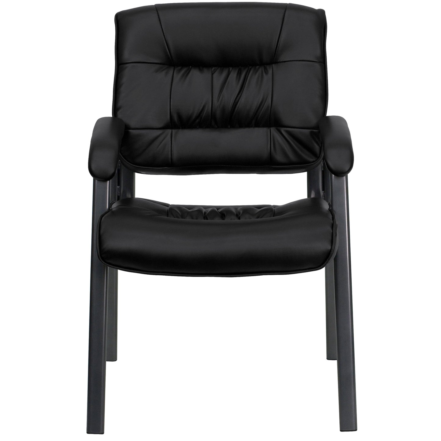 Black LeatherSoft Side Chair BT-1404-BKGY-GG