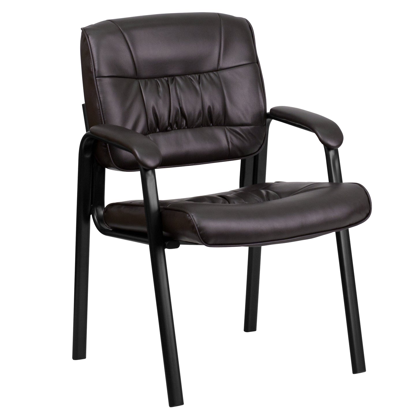 Brown Leather Side Chair BT-1404-BN-GG