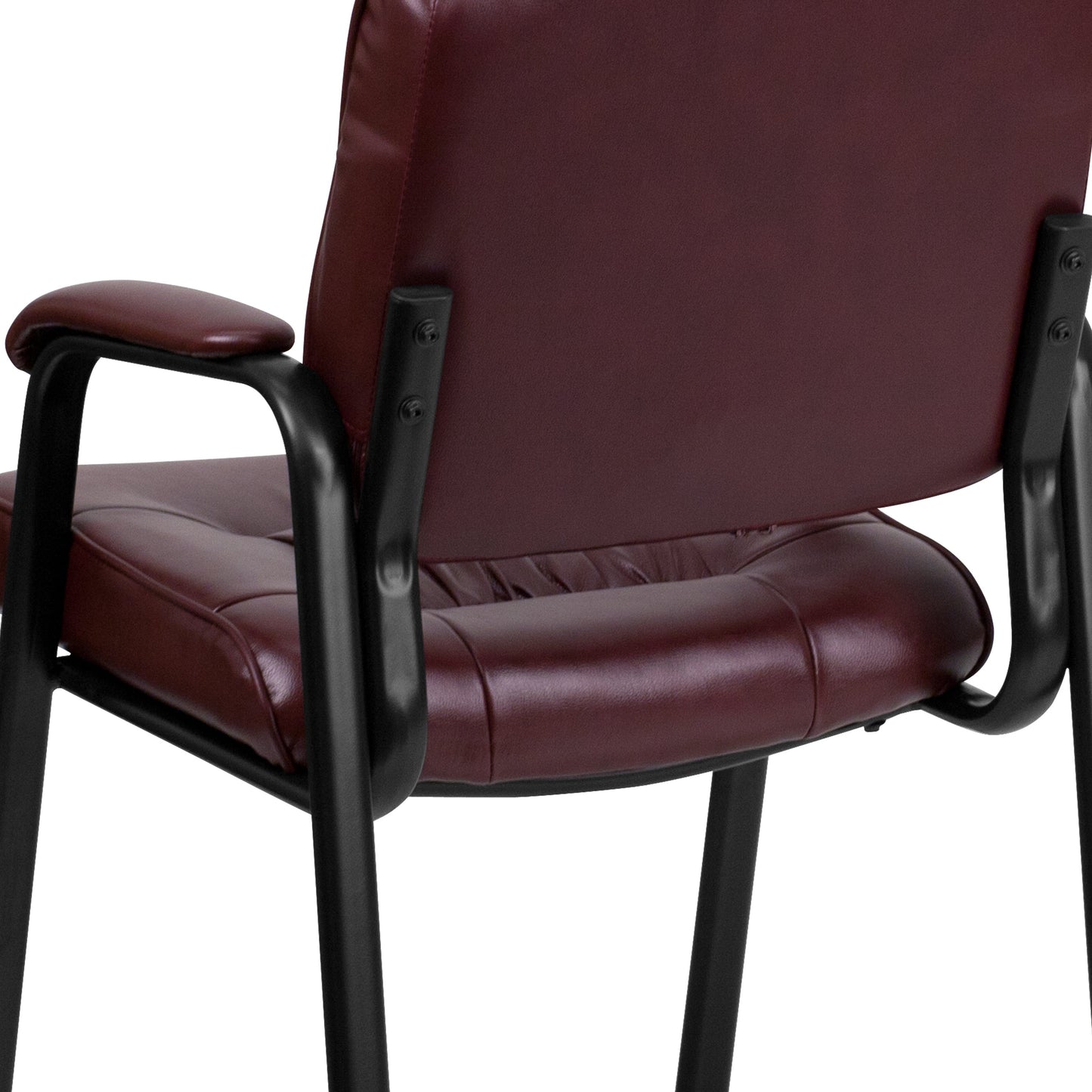 Burgundy Leather Side Chair BT-1404-BURG-GG