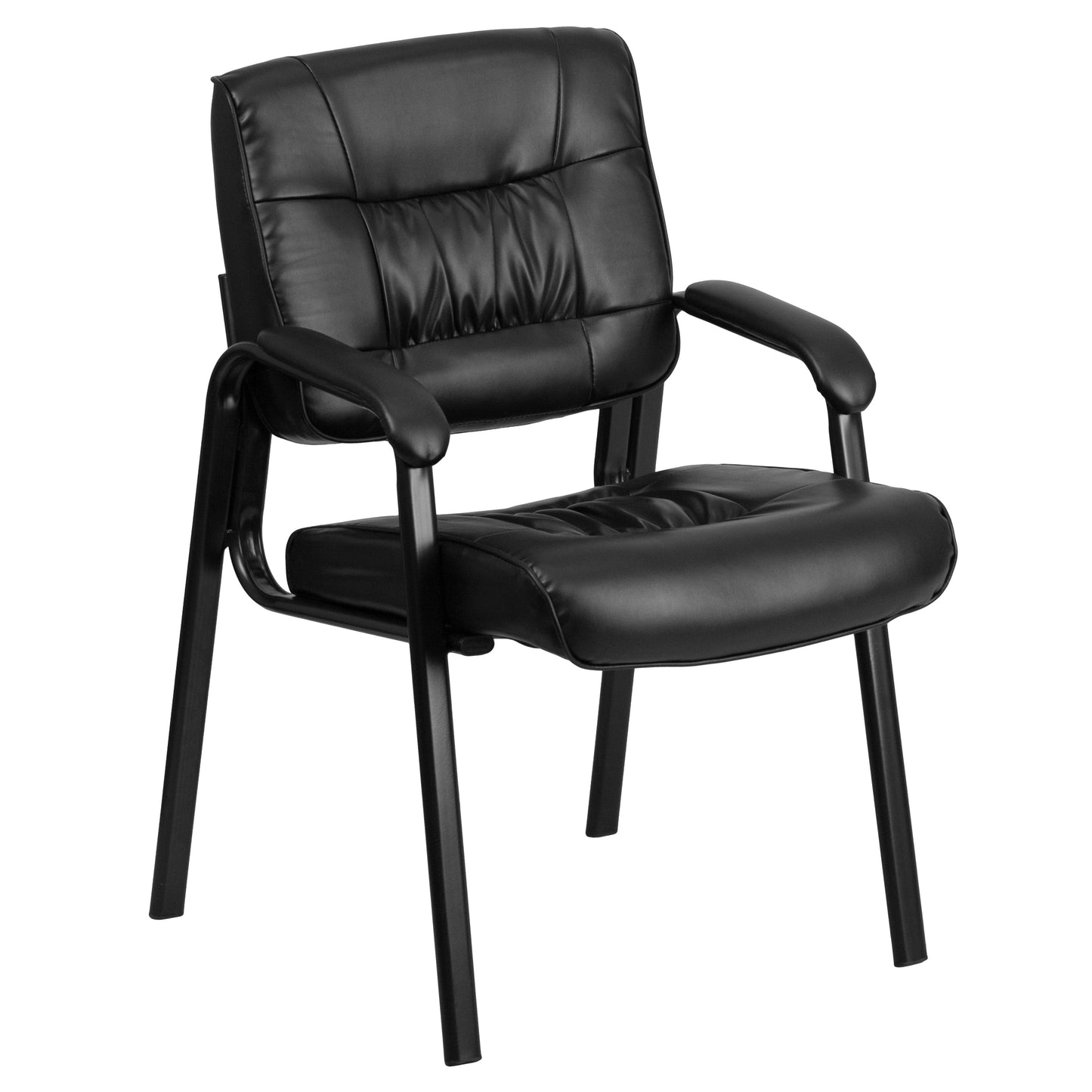 Black Leather Side Chair BT-1404-GG