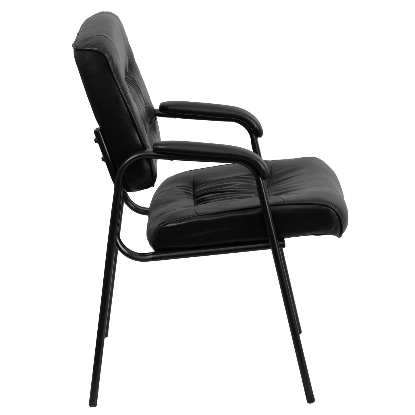 Black Leather Side Chair BT-1404-GG