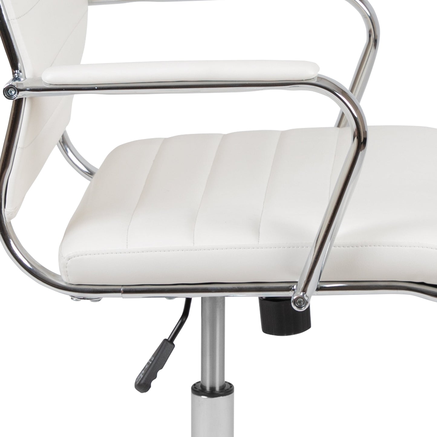 White LeatherSoft Office Chair BT-20595H-1-WH-GG