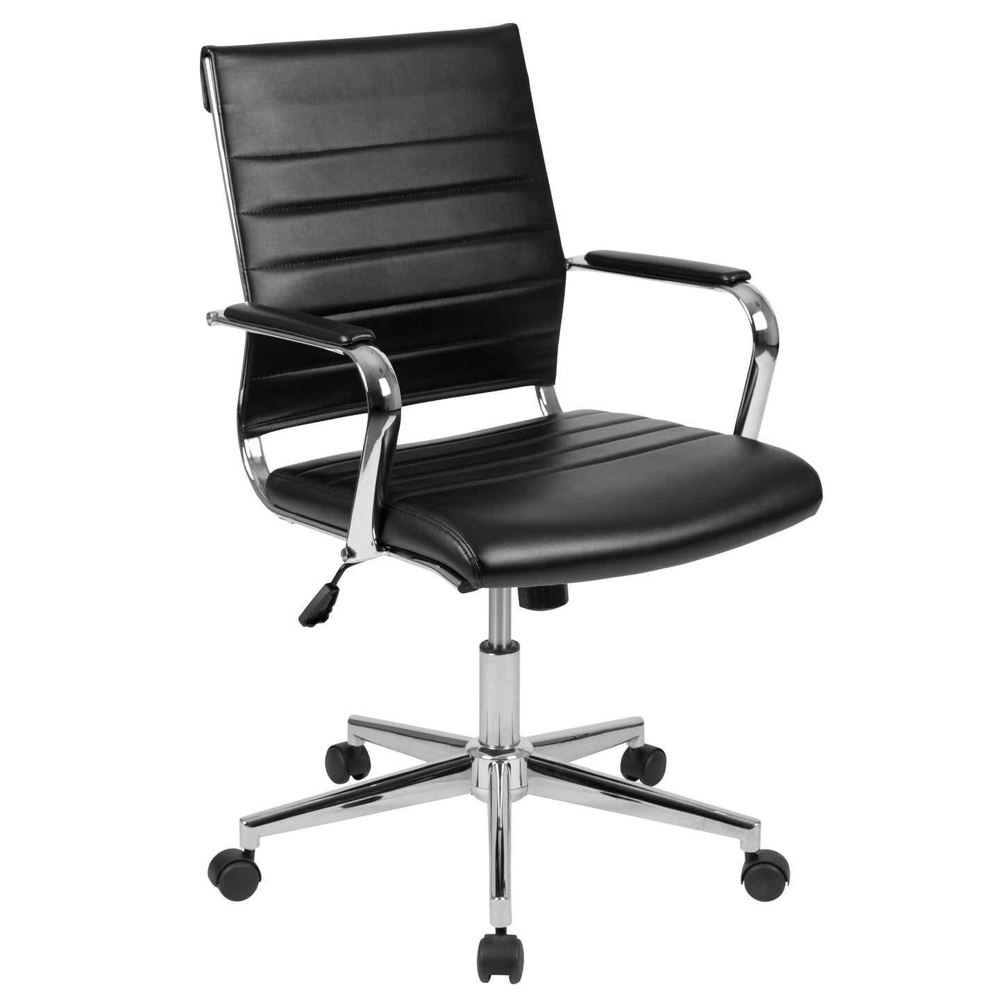 Black LeatherSoft Office Chair BT-20595M-1-BK-GG