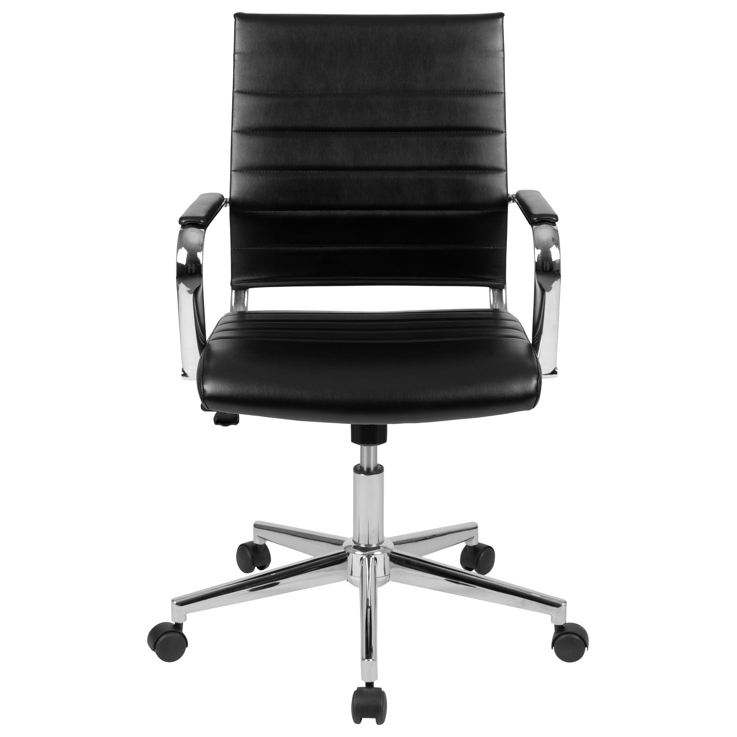 Black LeatherSoft Office Chair BT-20595M-1-BK-GG