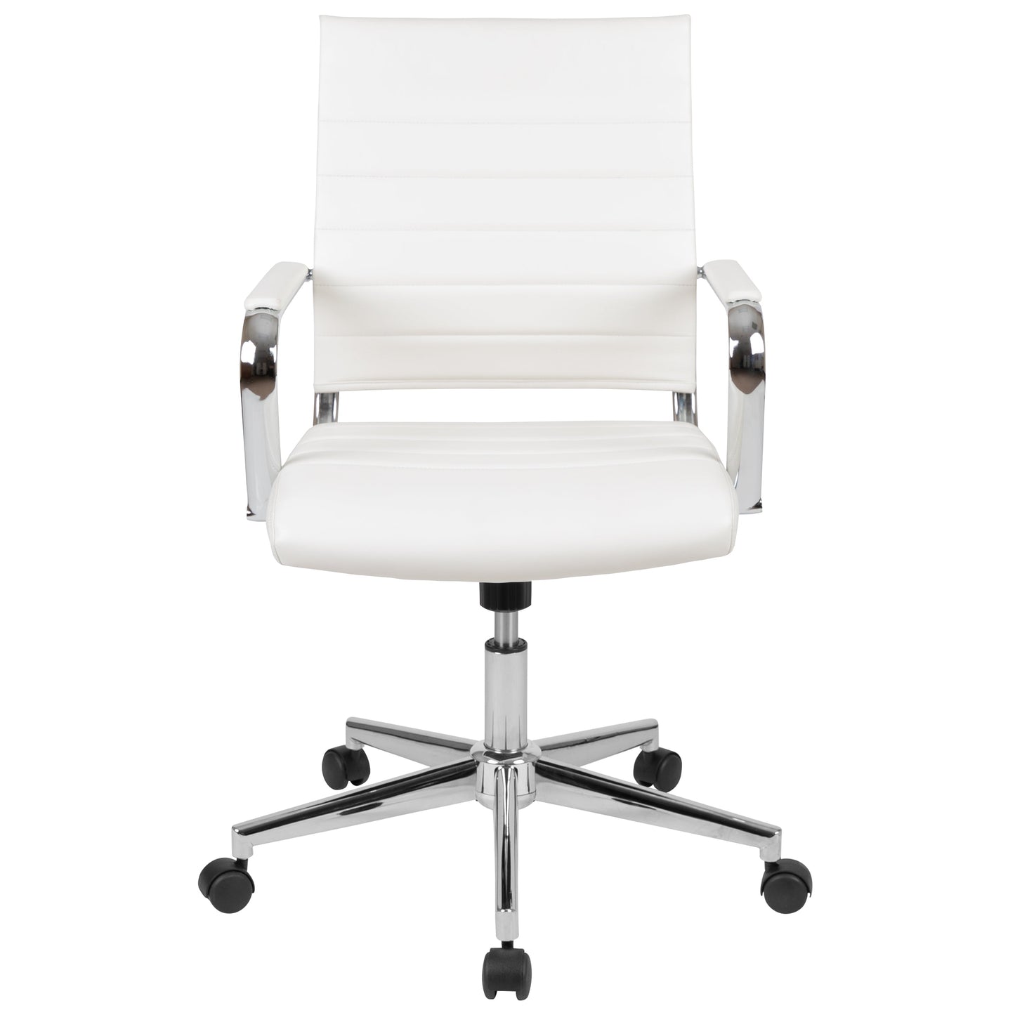 White LeatherSoft Office Chair BT-20595M-1-WH-GG