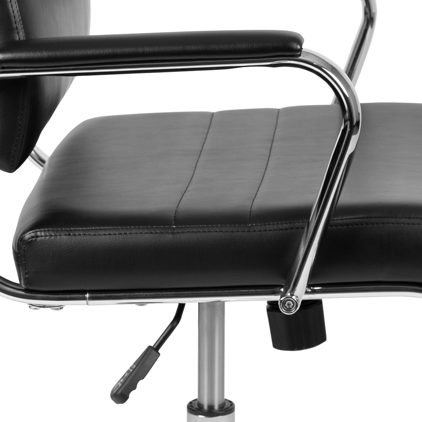 Black LeatherSoft Office Chair BT-20595M-2-BK-GG