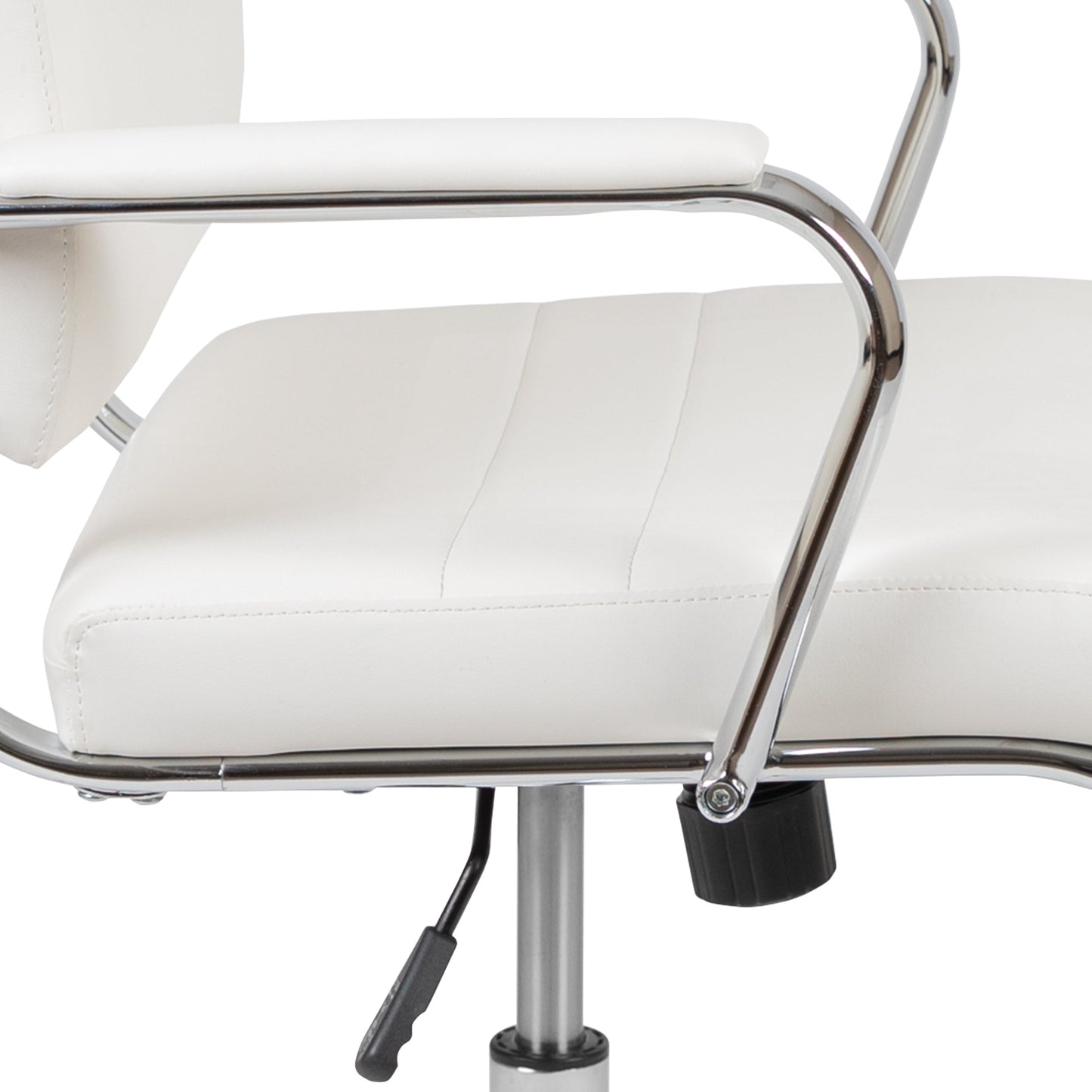 White LeatherSoft Office Chair BT-20595M-2-WH-GG