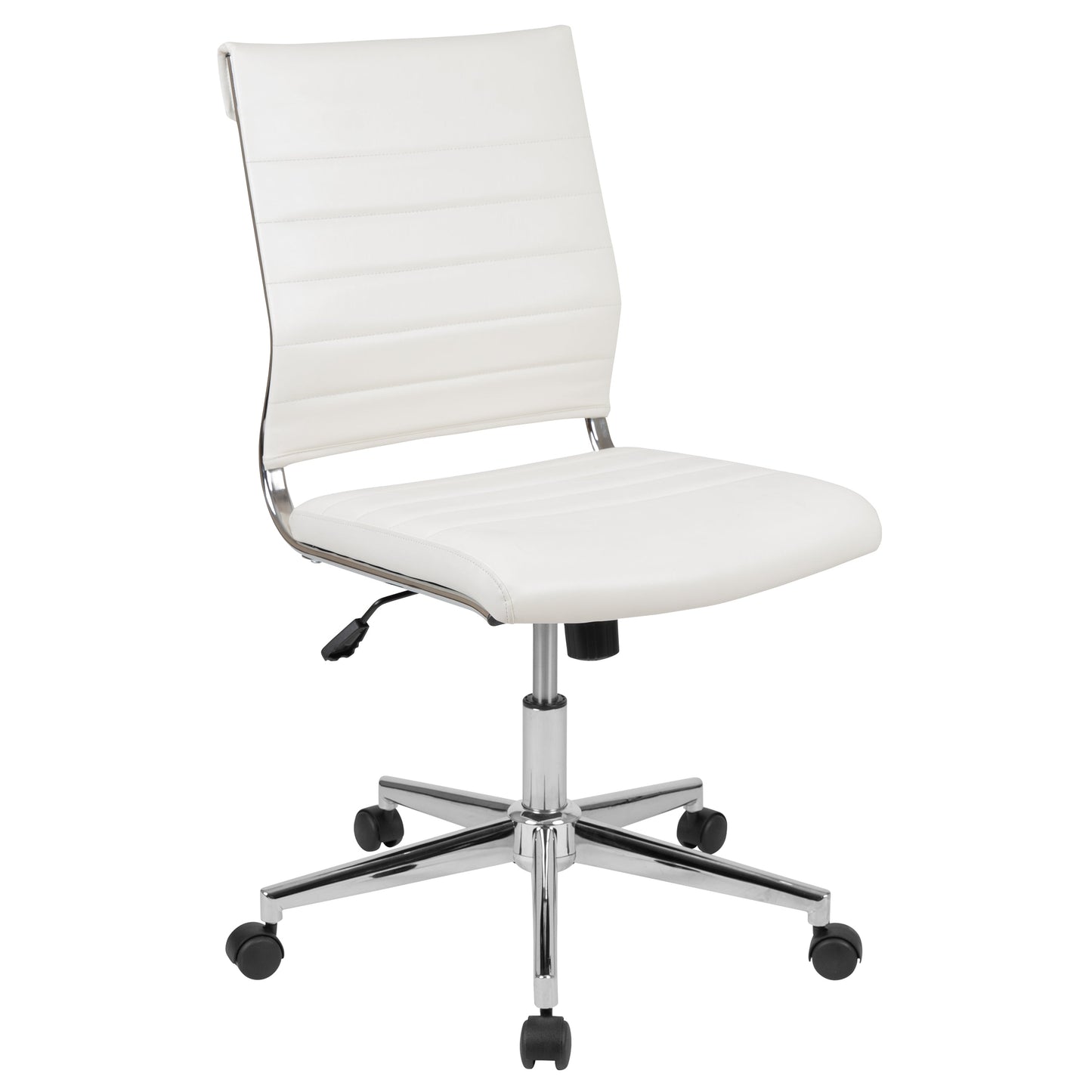 White LeatherSoft Office Chair BT-20595M-NA-WH-GG