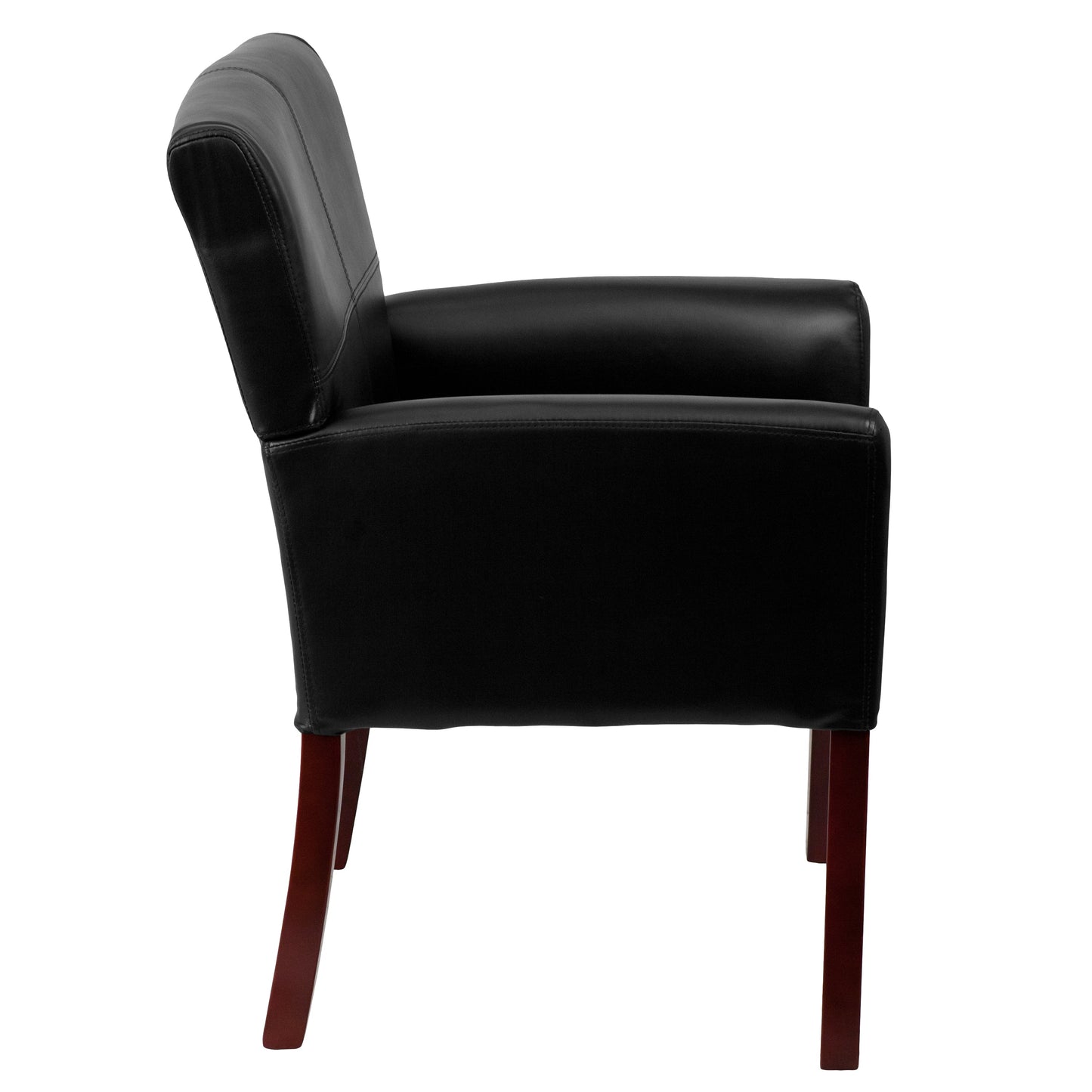 Black Leather Side Chair BT-353-BK-LEA-GG