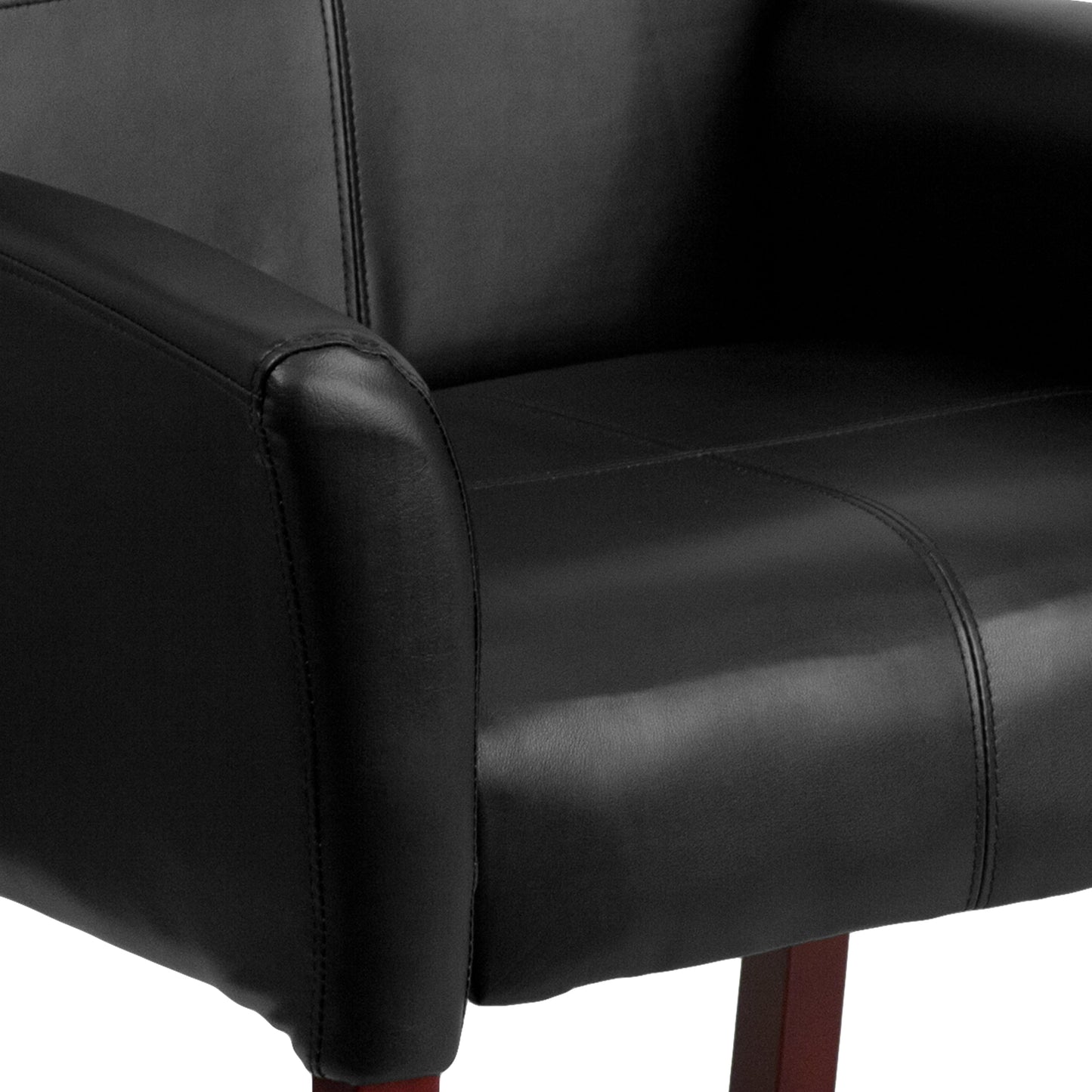 Black Leather Side Chair BT-353-BK-LEA-GG