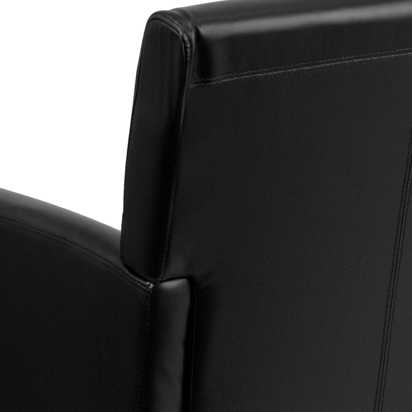 Black Leather Side Chair BT-353-BK-LEA-GG