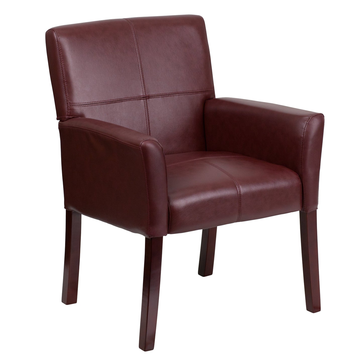 Burgundy Leather Side Chair BT-353-BURG-GG