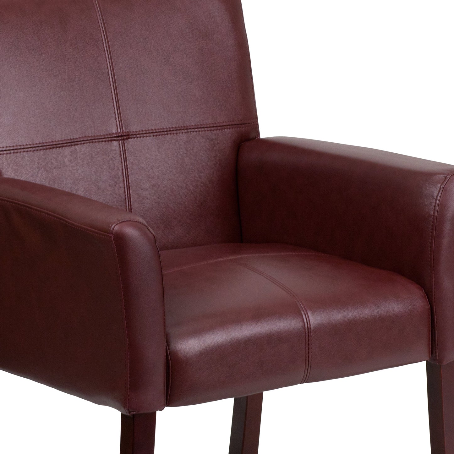 Burgundy Leather Side Chair BT-353-BURG-GG