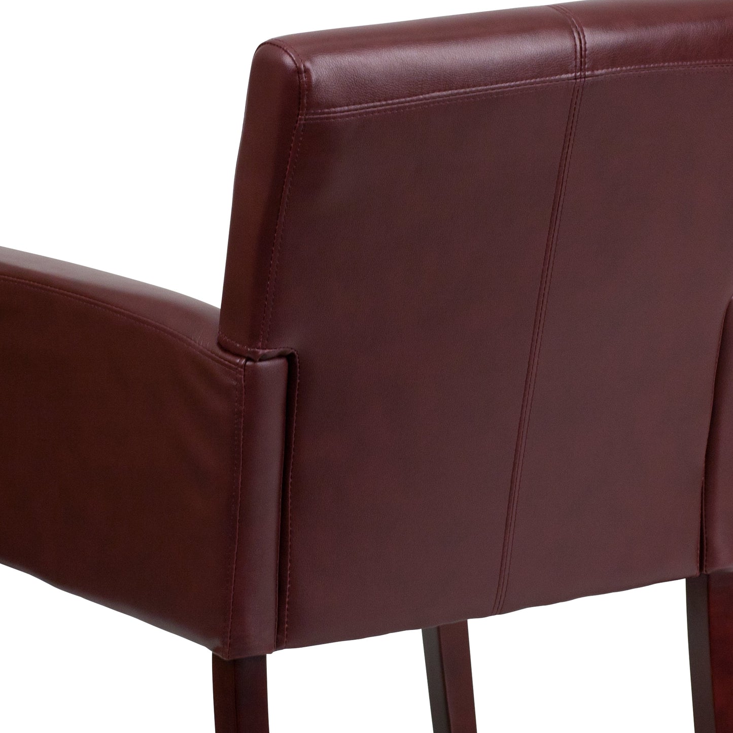 Burgundy Leather Side Chair BT-353-BURG-GG