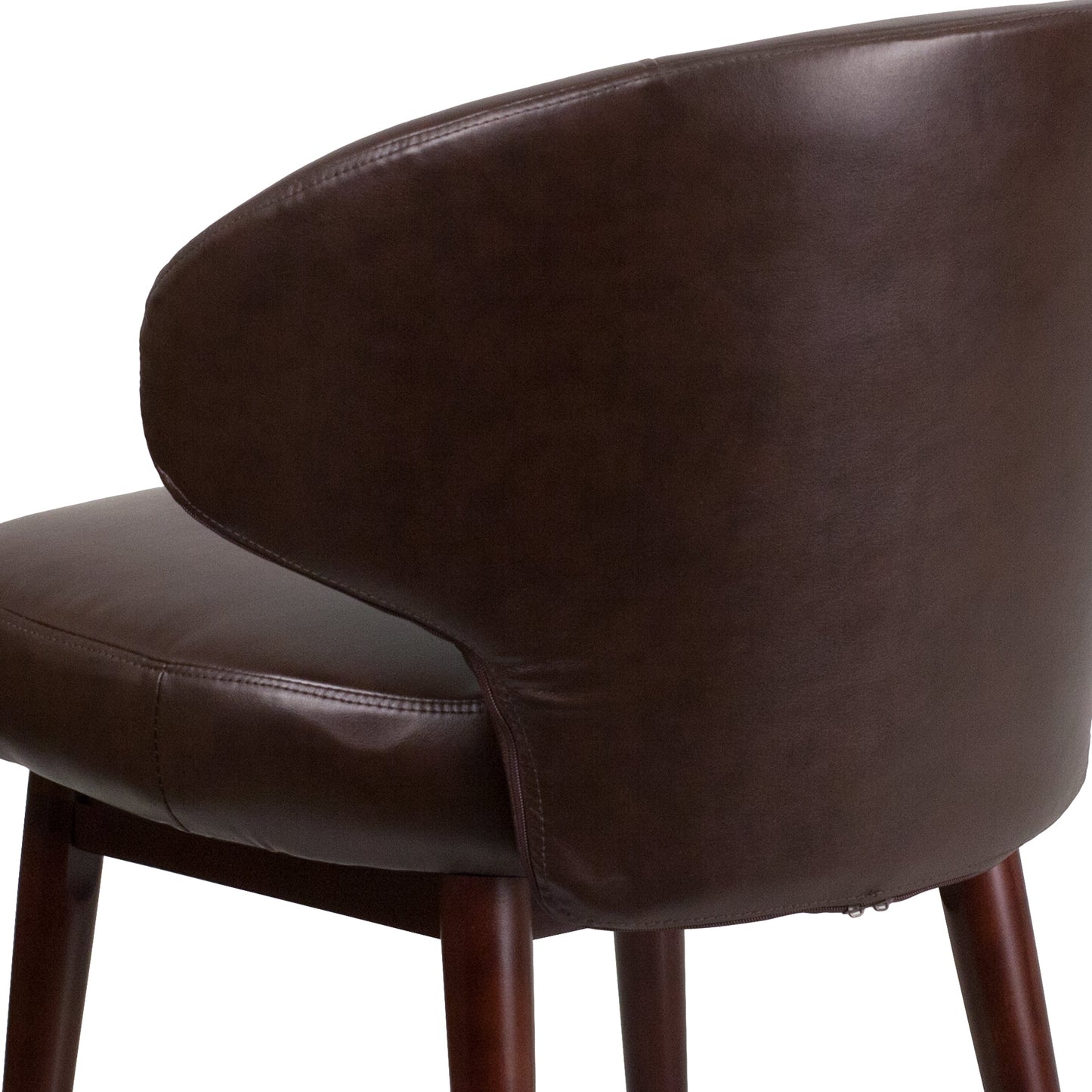 Brown Leather Side Chair BT-4-BN-GG