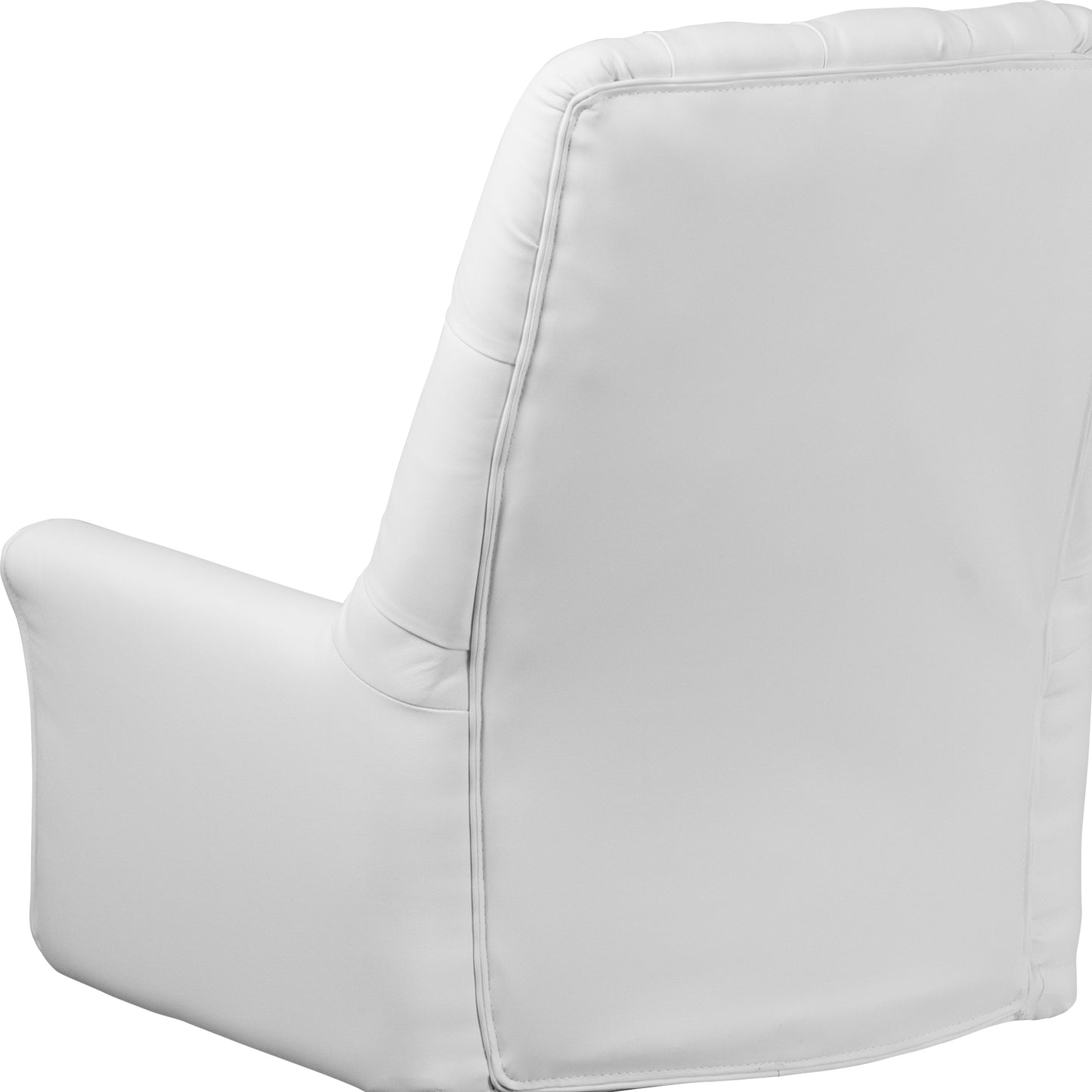 White Mid-Back Leather Chair BT-444-MID-WH-GG