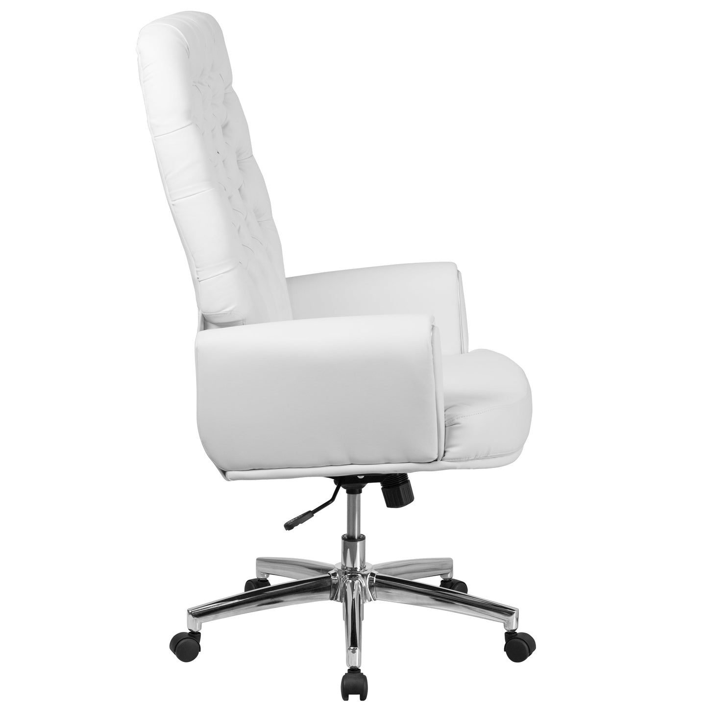 White High Back Leather Chair BT-444-WH-GG