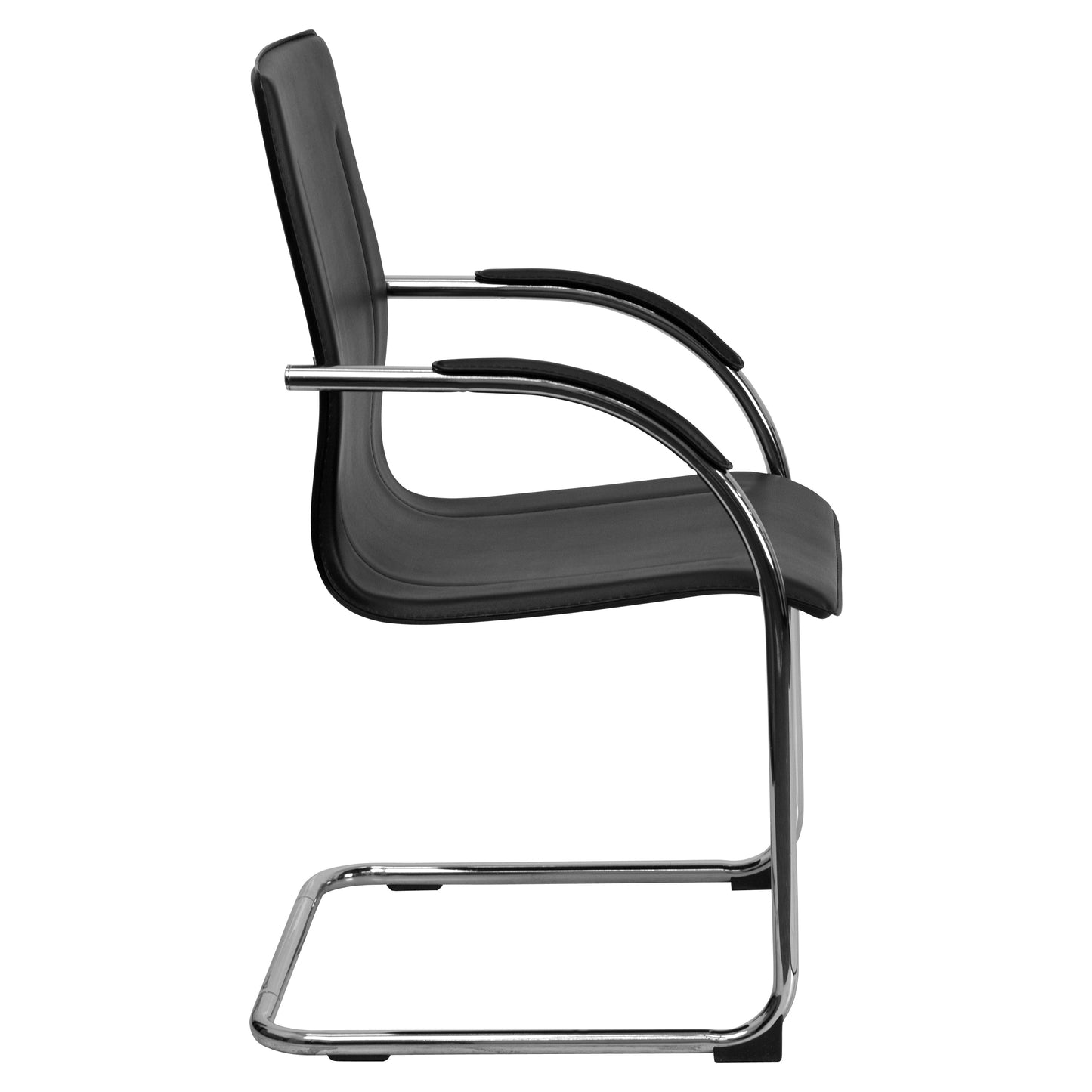 Black Vinyl Side Chair BT-509-BK-GG