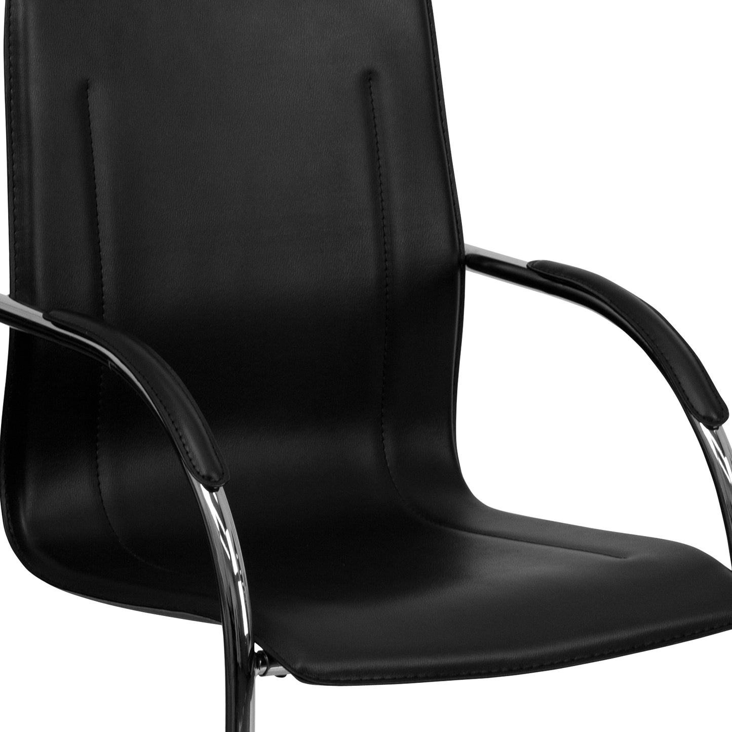 Black Vinyl Side Chair BT-509-BK-GG