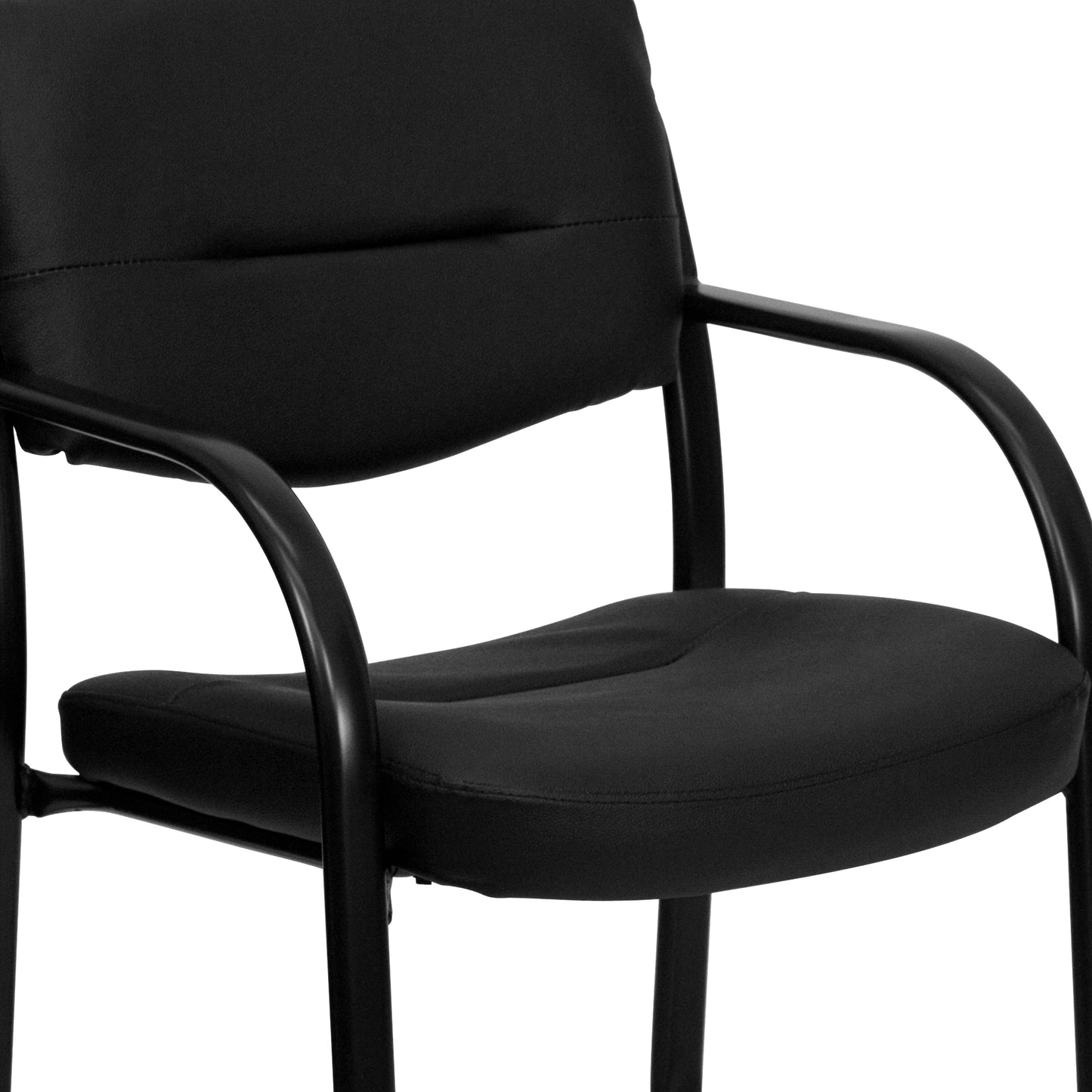 Black Leather Side Chair BT-510-LEA-BK-GG