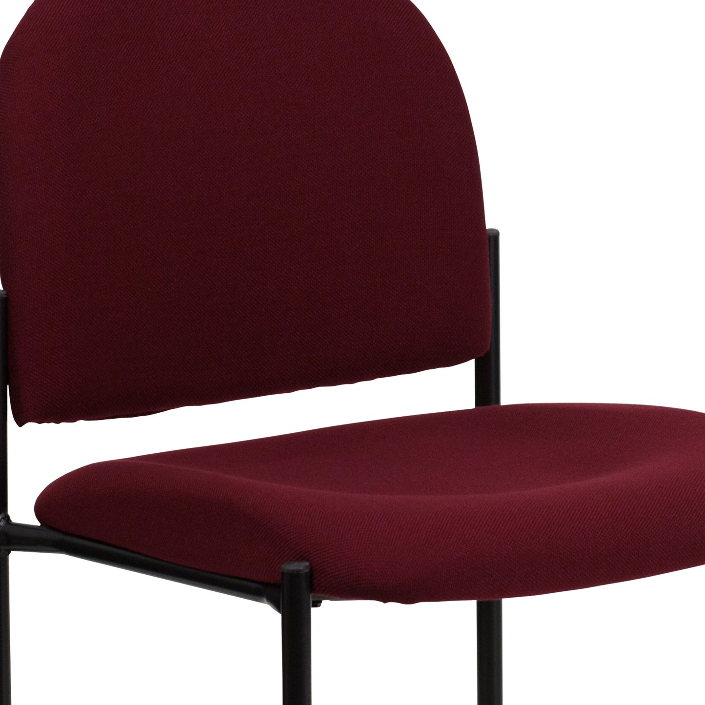 Burgundy Fabric Stack Chair BT-515-1-BY-GG