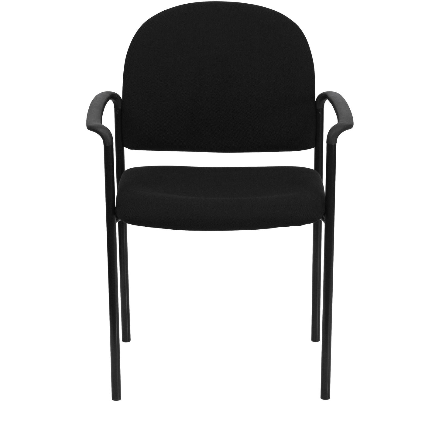 Black Fabric Stack Chair BT-516-1-BK-GG