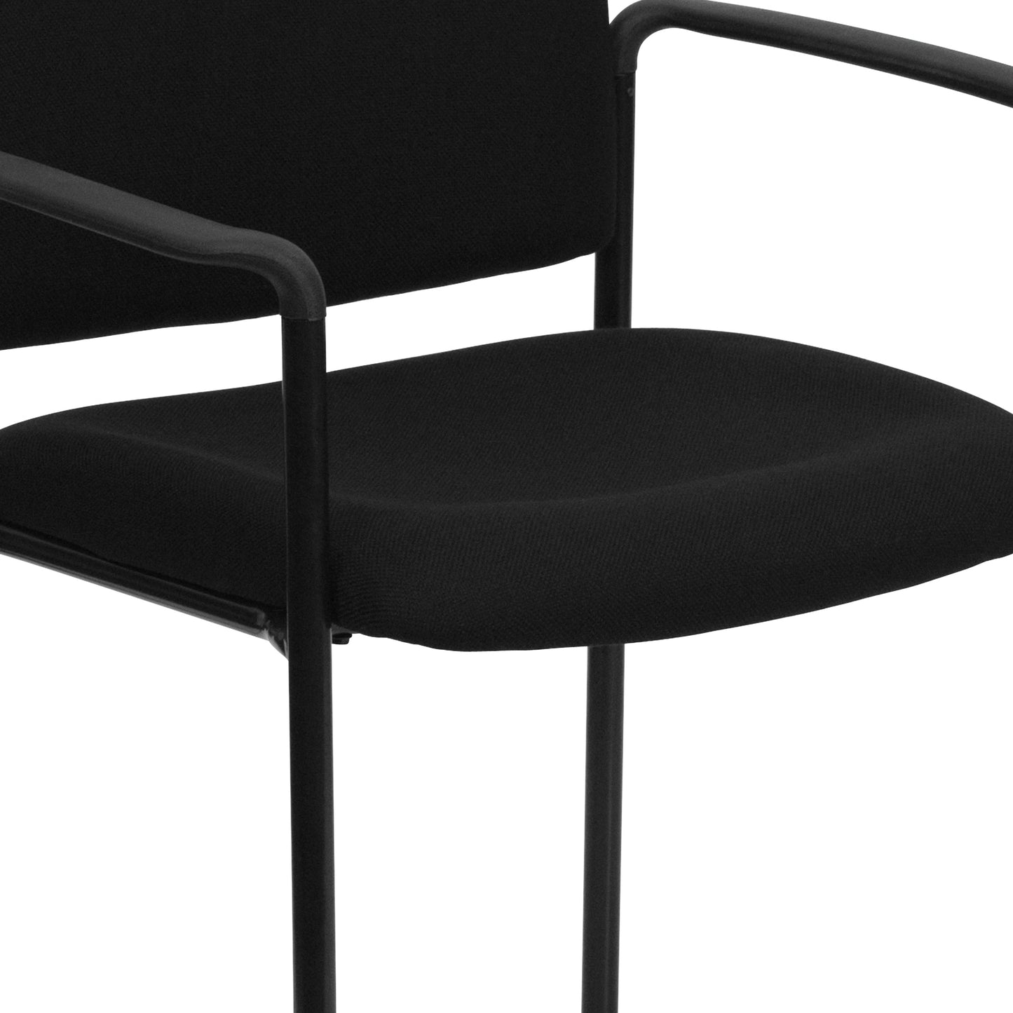 Black Fabric Stack Chair BT-516-1-BK-GG