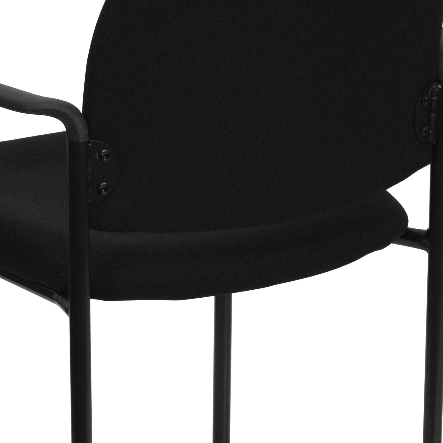 Black Fabric Stack Chair BT-516-1-BK-GG