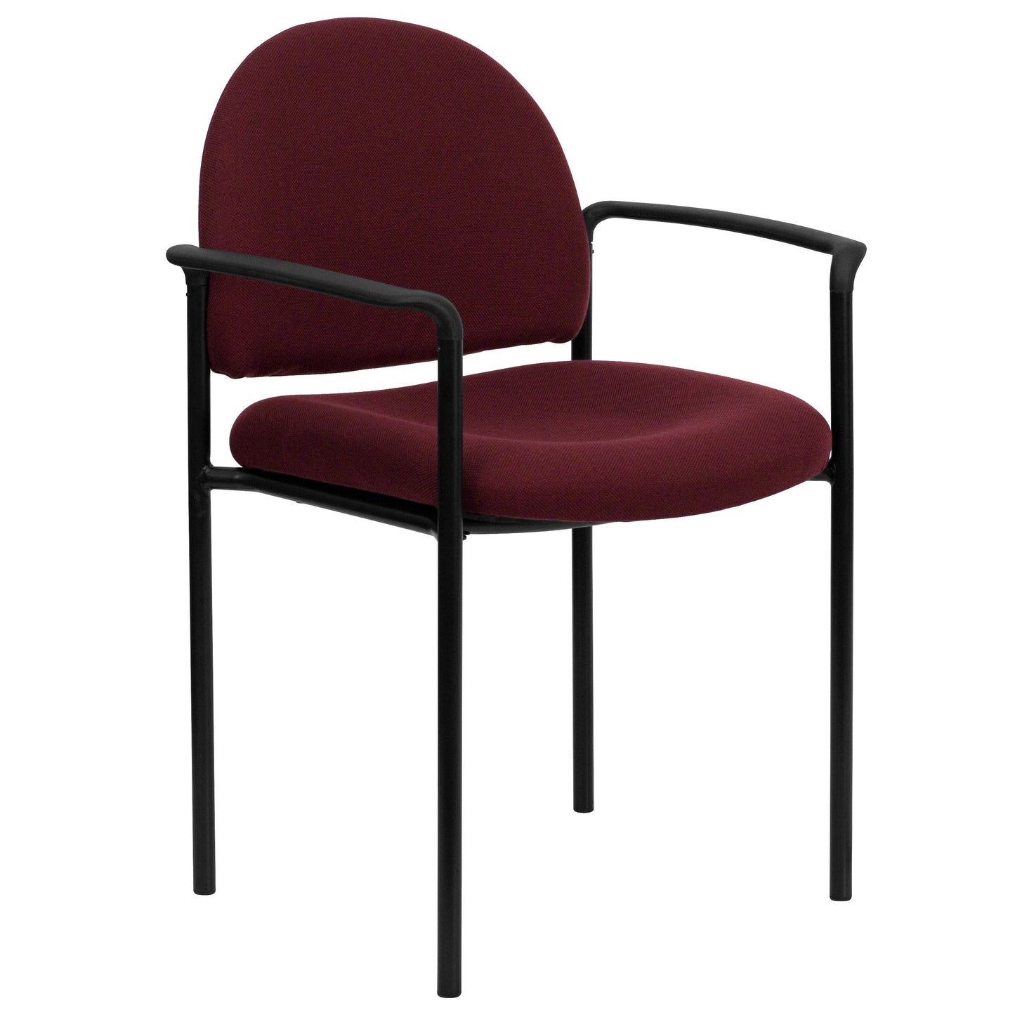 Burgundy Fabric Stack Chair BT-516-1-BY-GG