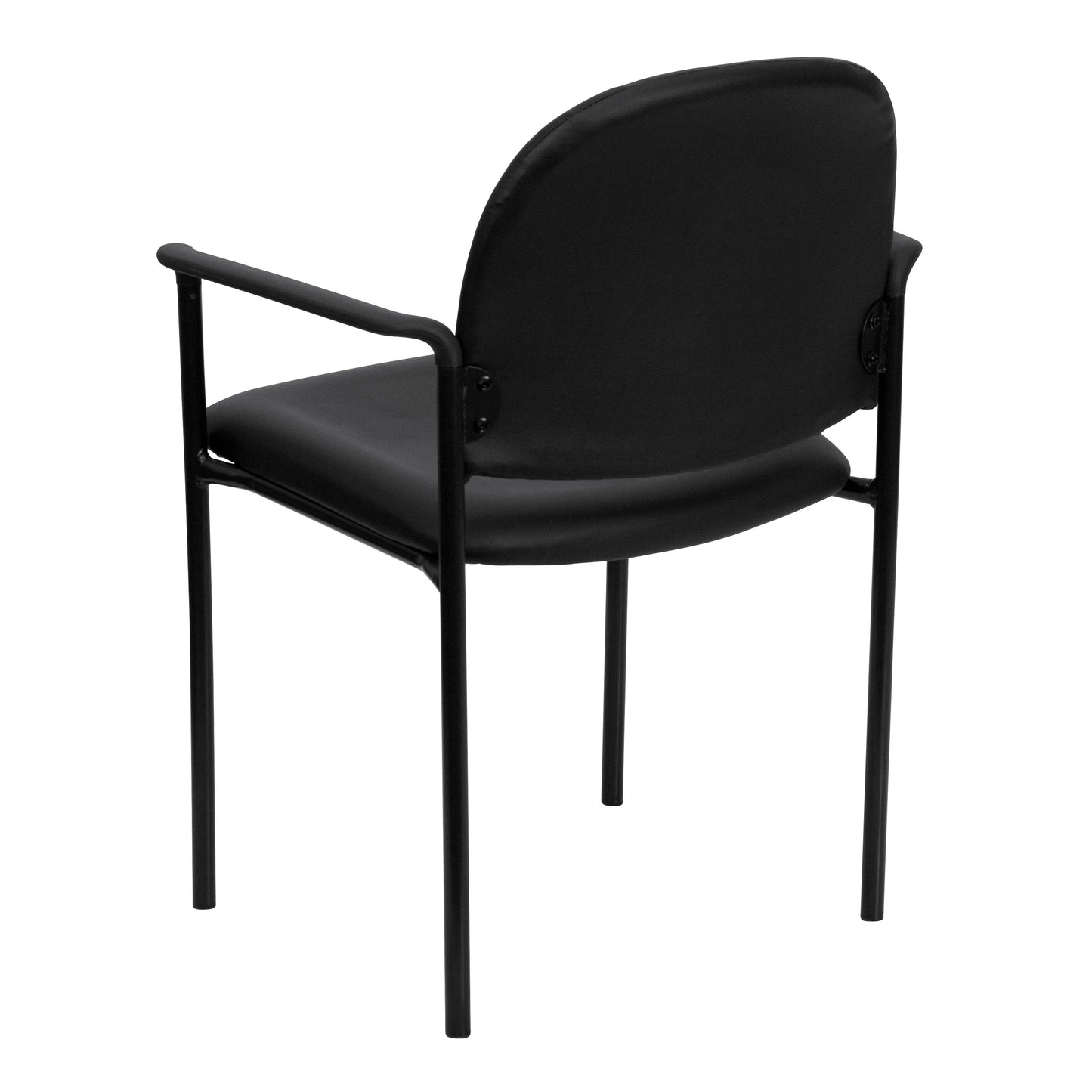 Black Vinyl Stack Chair BT-516-1-VINYL-GG