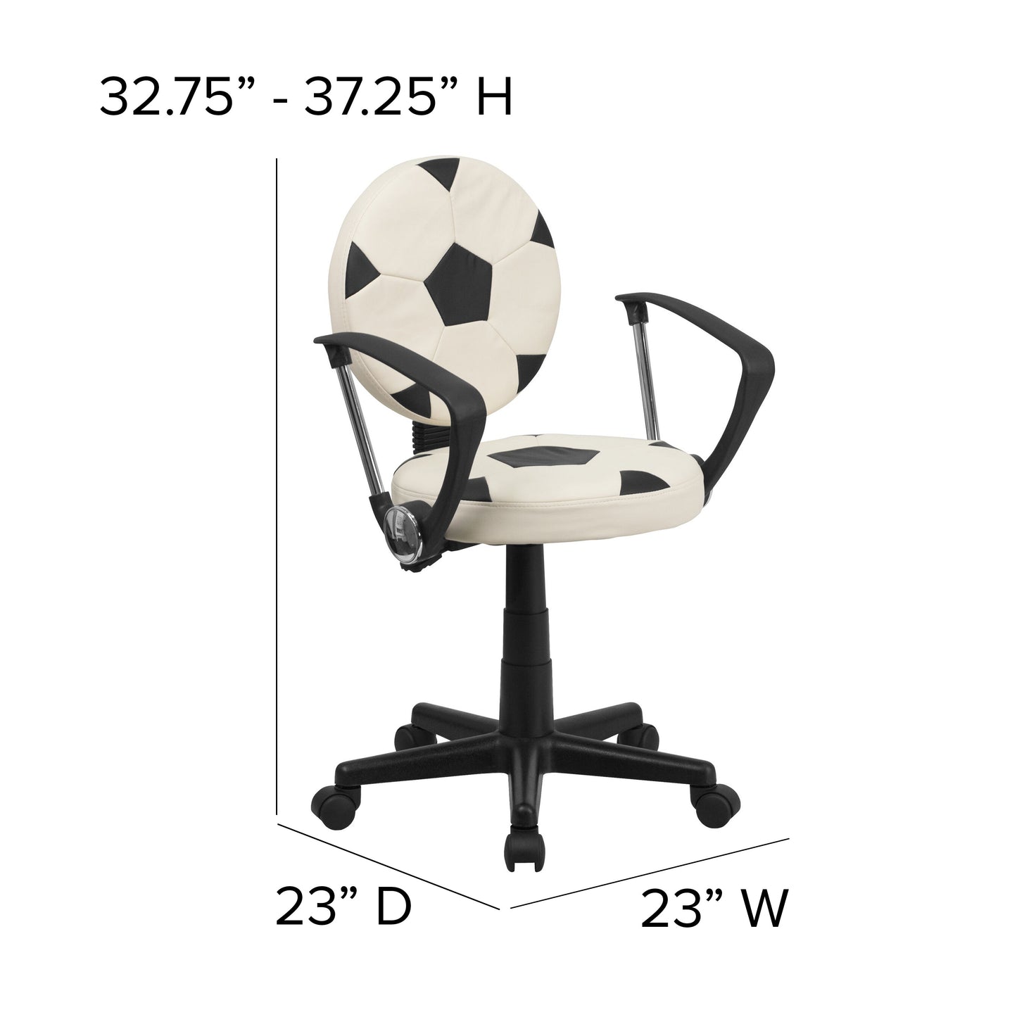 Soccer Mid-Back Task Chair BT-6177-SOC-A-GG