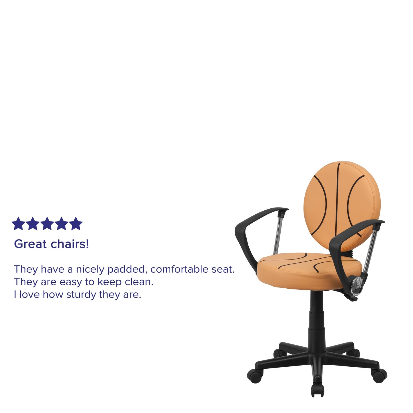 Basketball Mid-Back Task Chair BT-6178-BASKET-A-GG