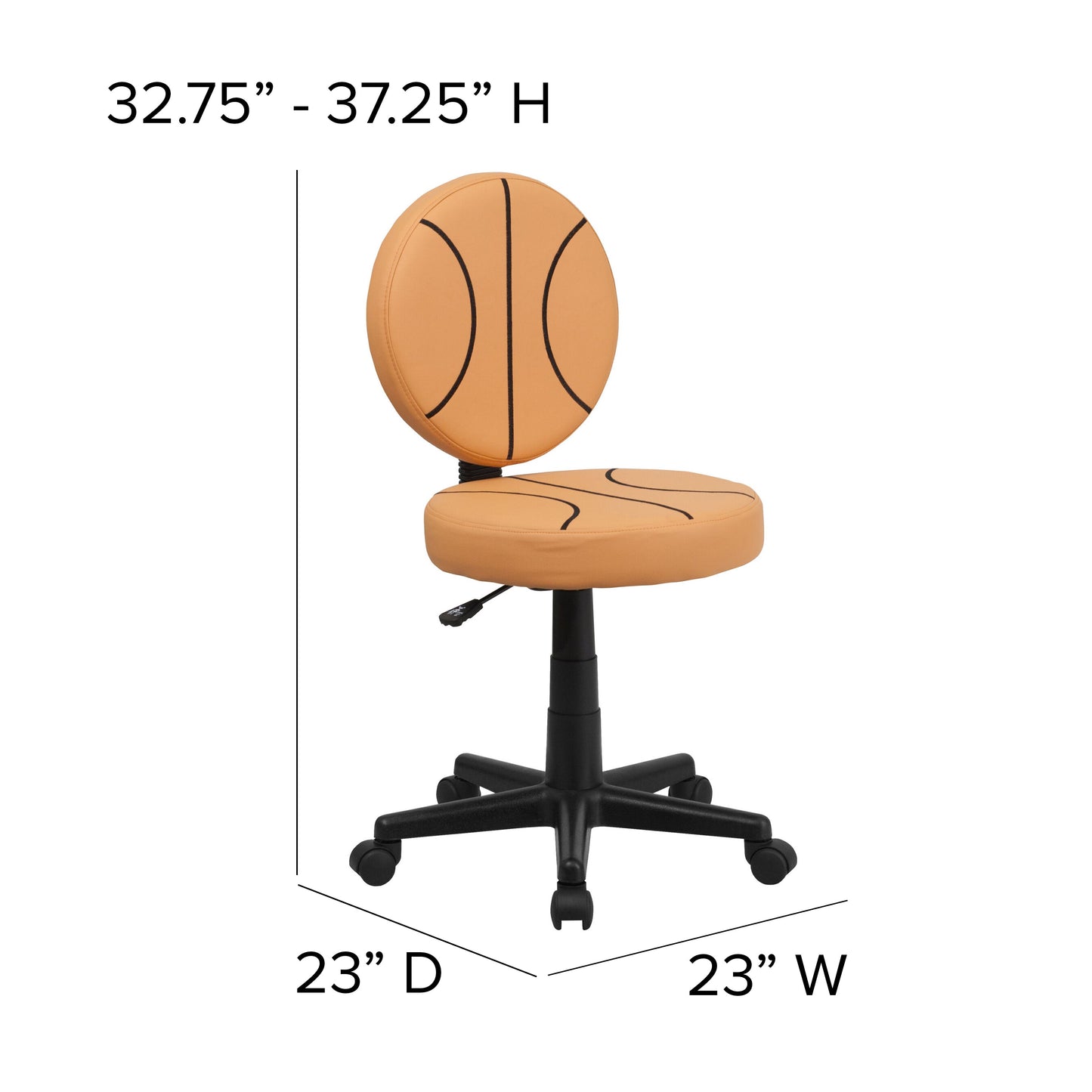 Basketball Mid-Back Task Chair BT-6178-BASKET-GG