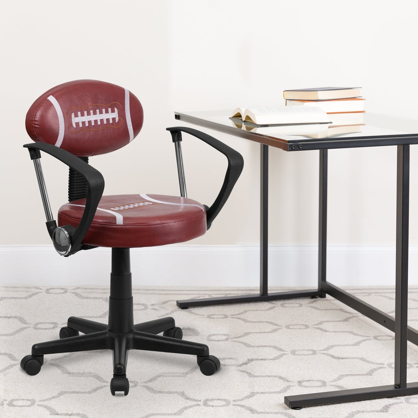 Football Low Back Task Chair BT-6181-FOOT-A-GG