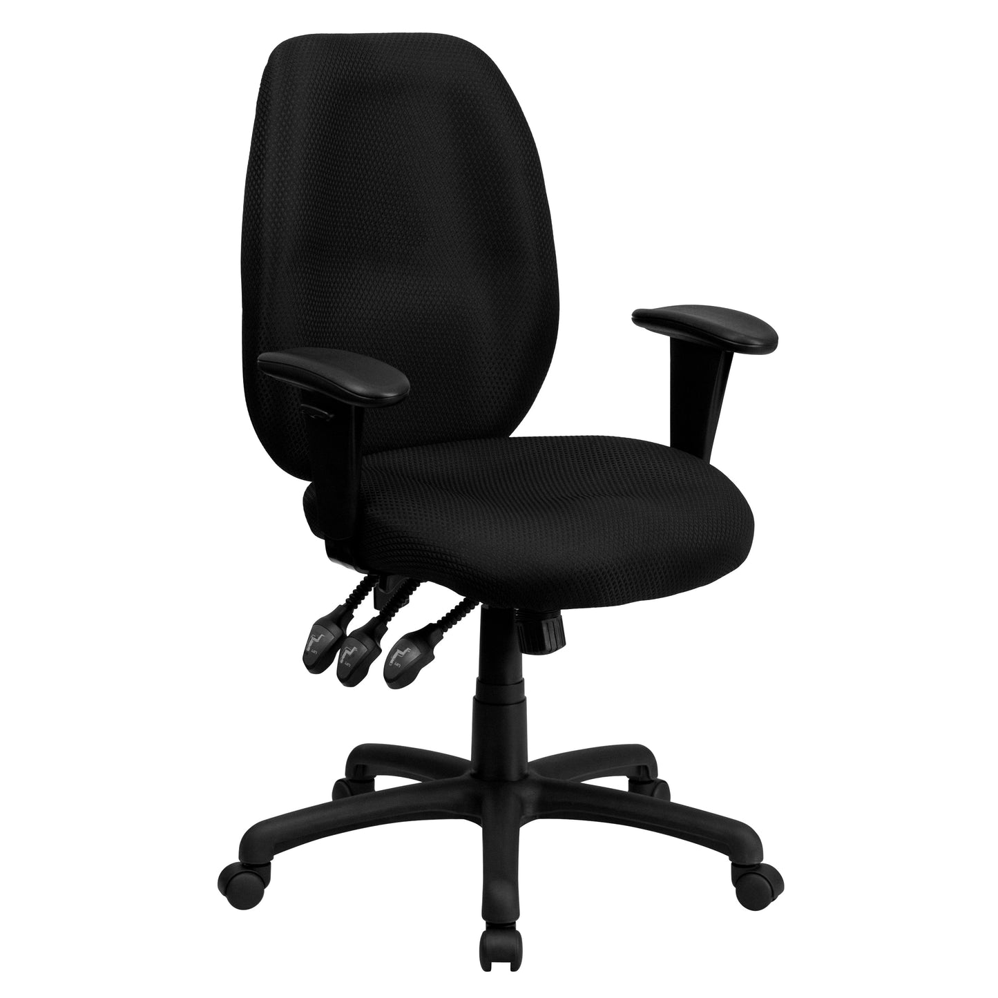 Black High Back Fabric Chair BT-6191H-BK-GG