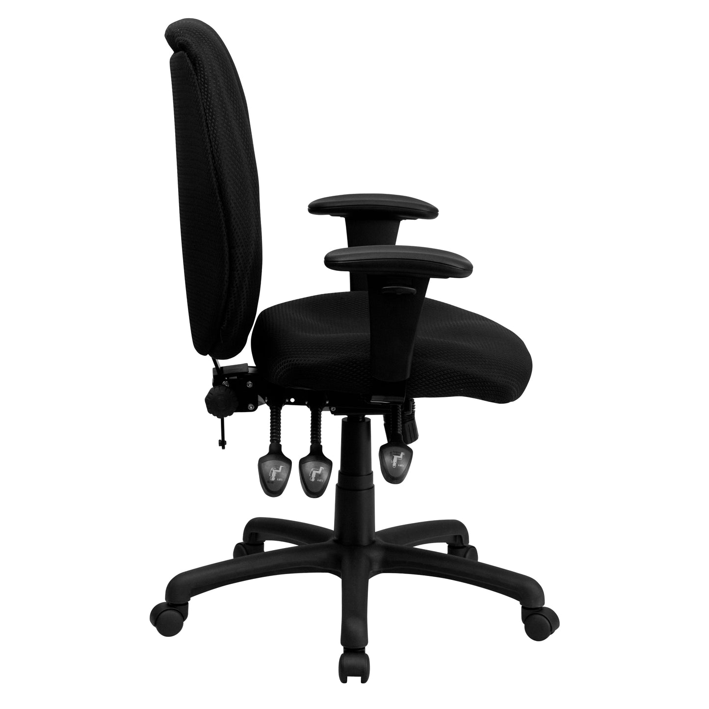 Black High Back Fabric Chair BT-6191H-BK-GG