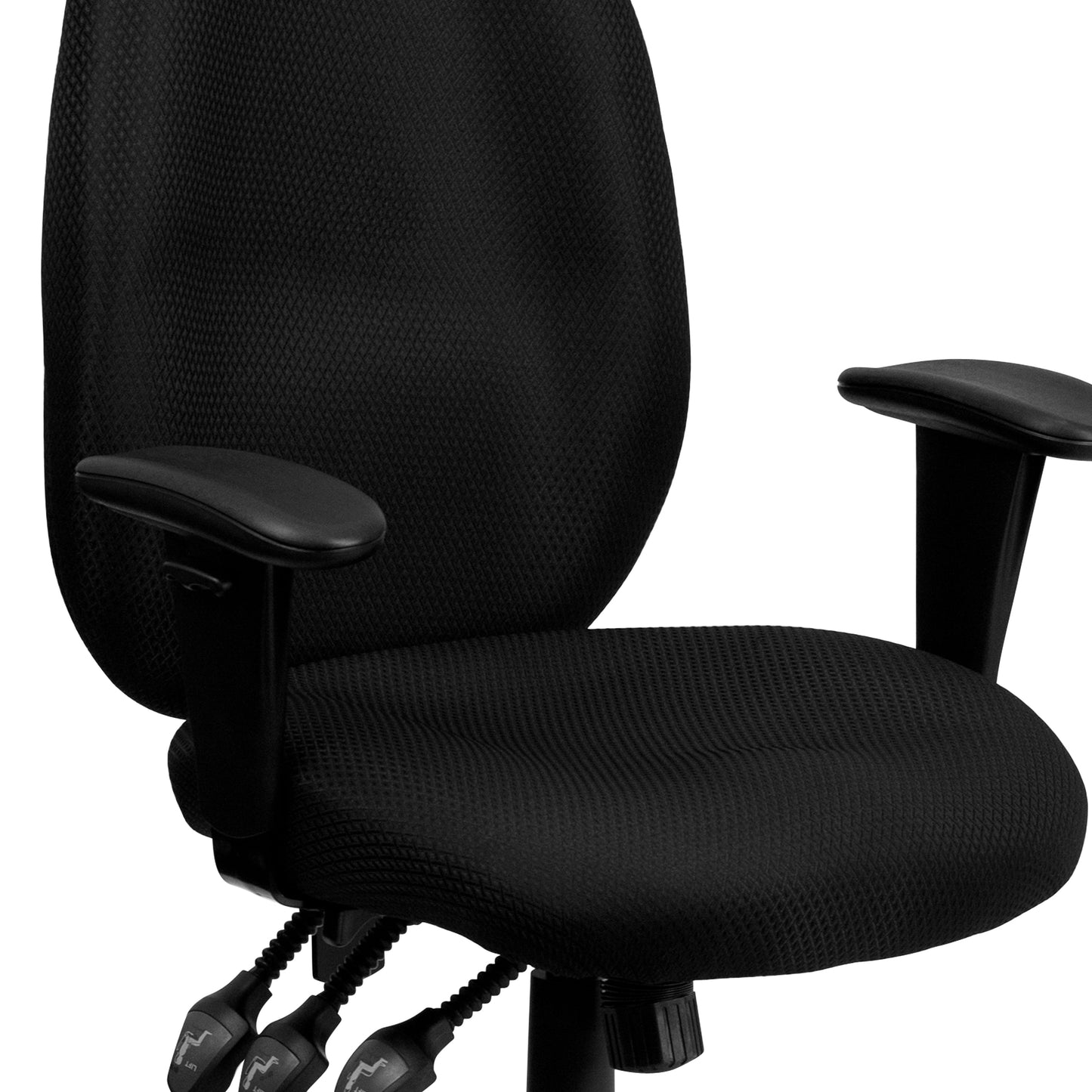 Black High Back Fabric Chair BT-6191H-BK-GG