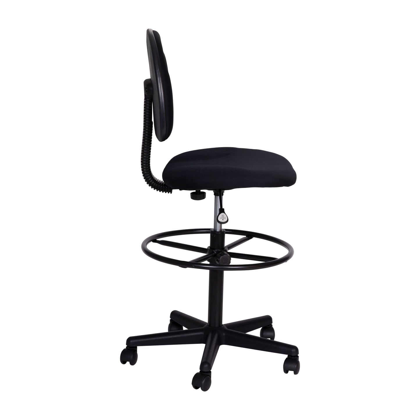 Black Fabric Draft Chair BT-659-BLACK-GG