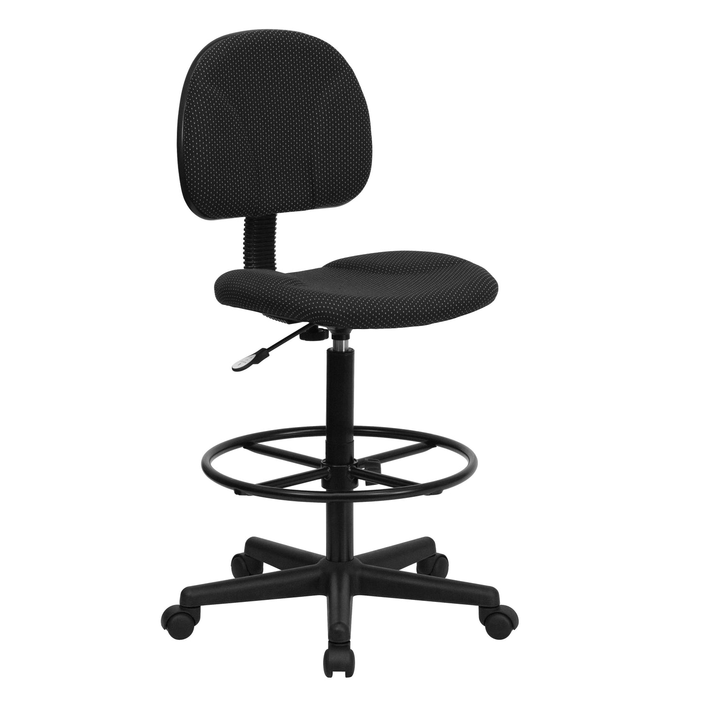 Black Fabric Draft Chair BT-659-BLK-GG