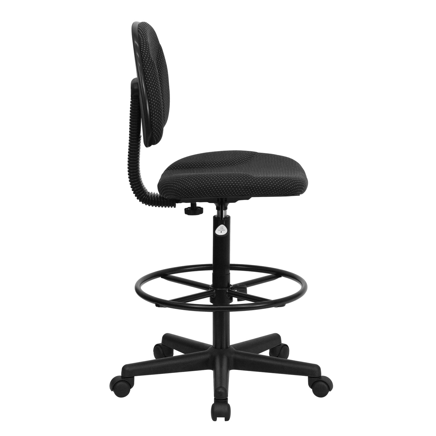 Black Fabric Draft Chair BT-659-BLK-GG